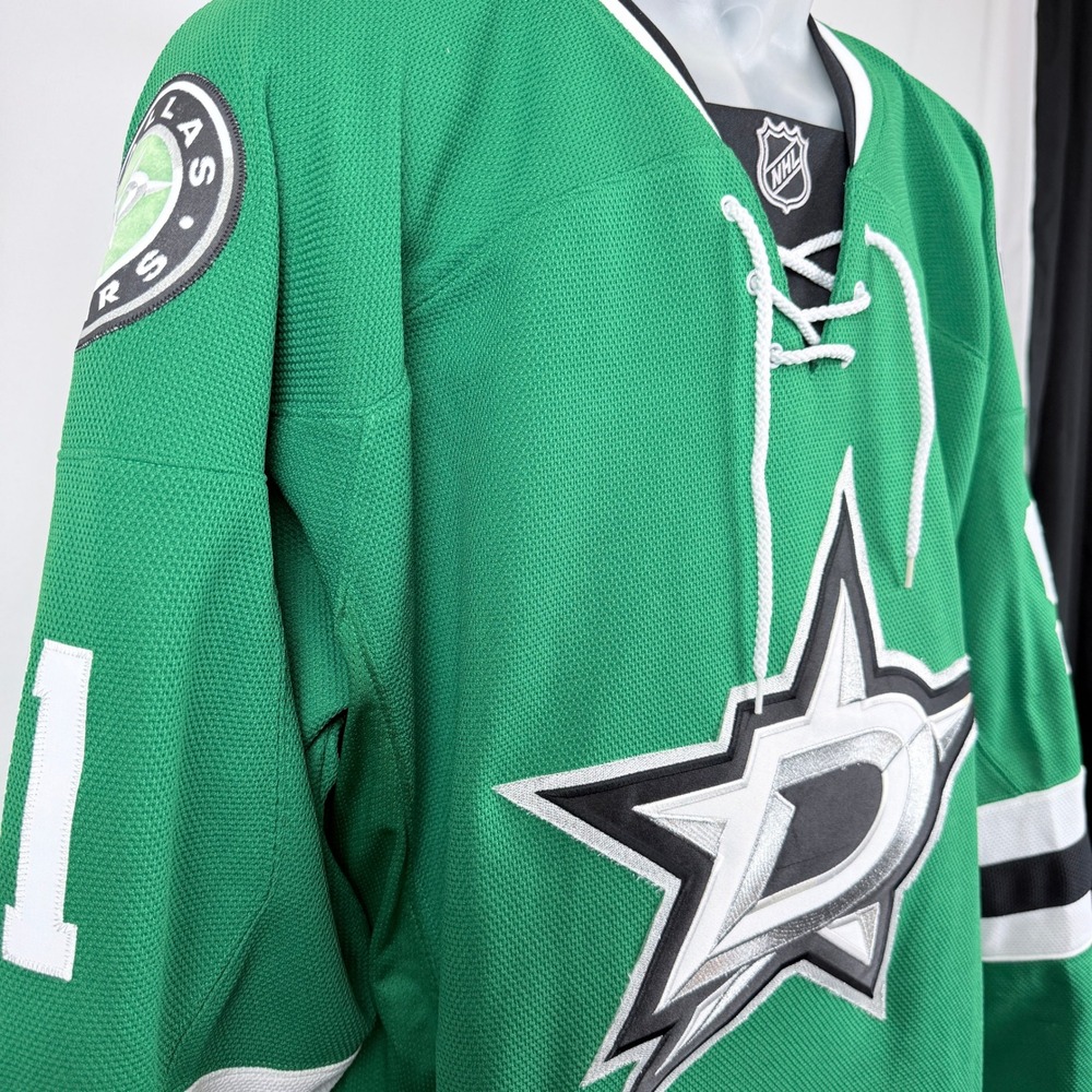 Jamie Seguin 91 Dallas Stars Reebok Premier NHL Hockey Jersey Mens Large Green - Picture 14 of 16